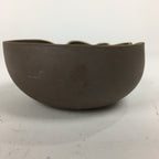 Japanese Ceramic Small Bowl Vtg Pottery Yakimono Brown Blue Kobachi PP797
