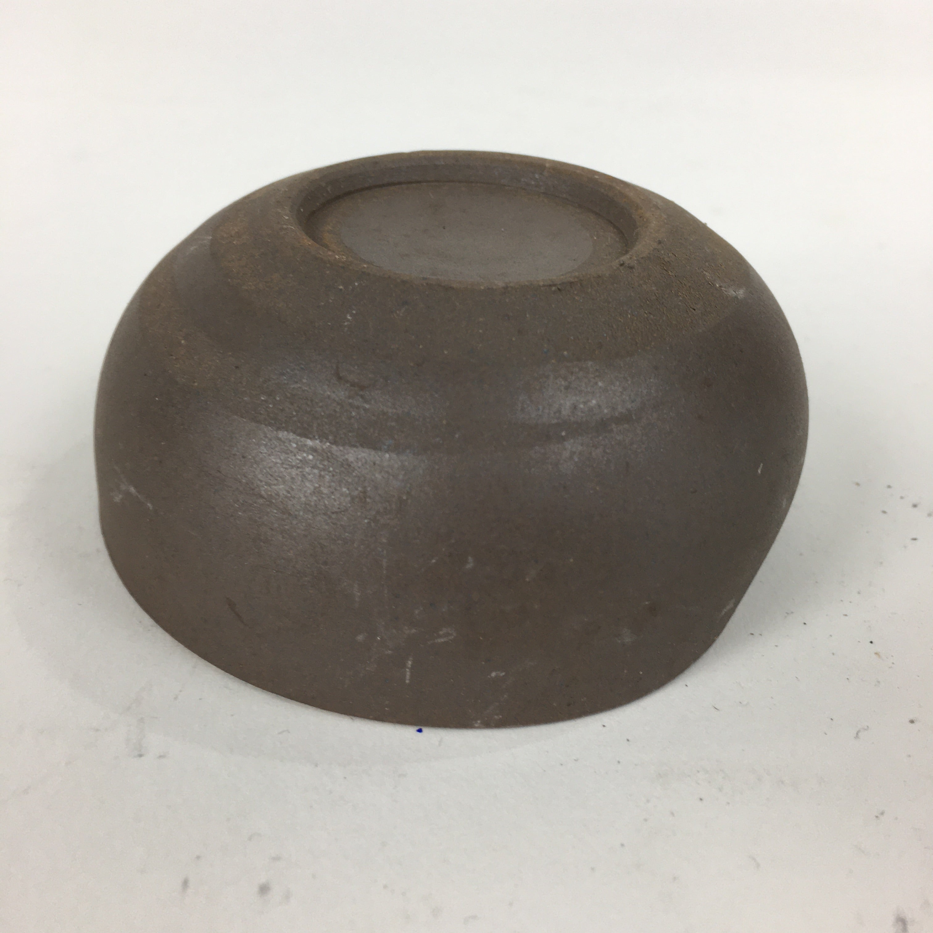 Japanese Ceramic Small Bowl Vtg Pottery Yakimono Brown Blue Kobachi PP797