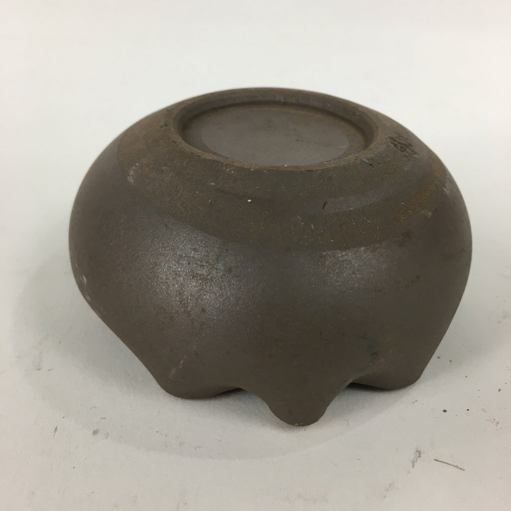 Japanese Ceramic Small Bowl Vtg Pottery Yakimono Brown Blue Kobachi PP797