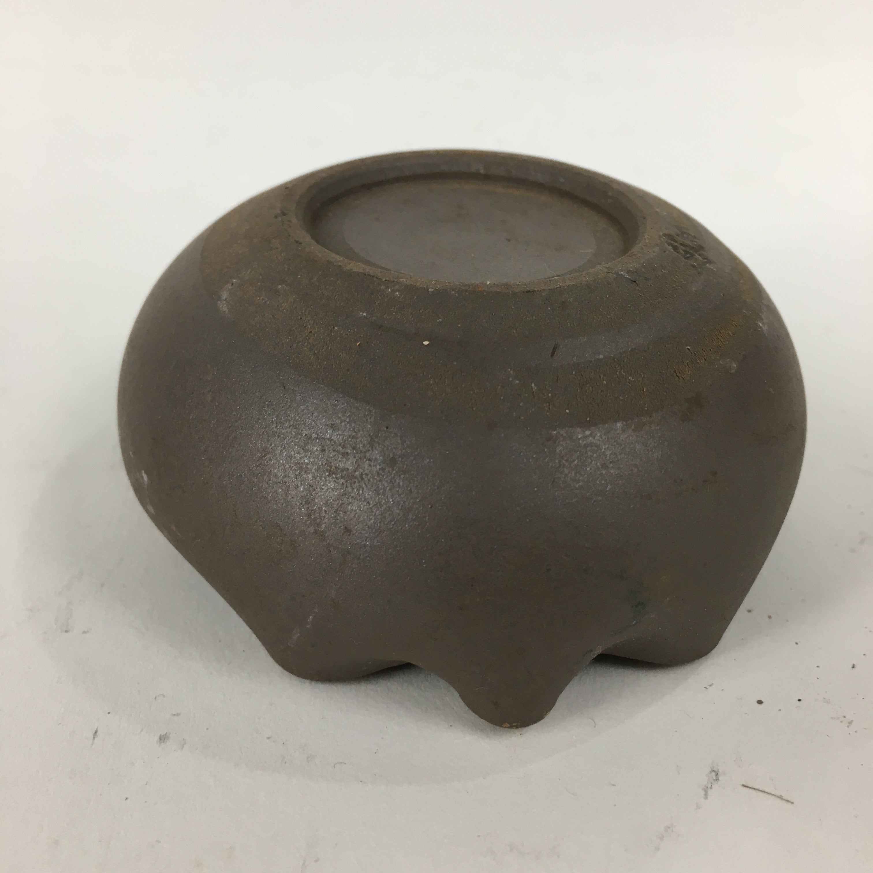 Japanese Ceramic Small Bowl Vtg Pottery Yakimono Brown Blue Kobachi PP797
