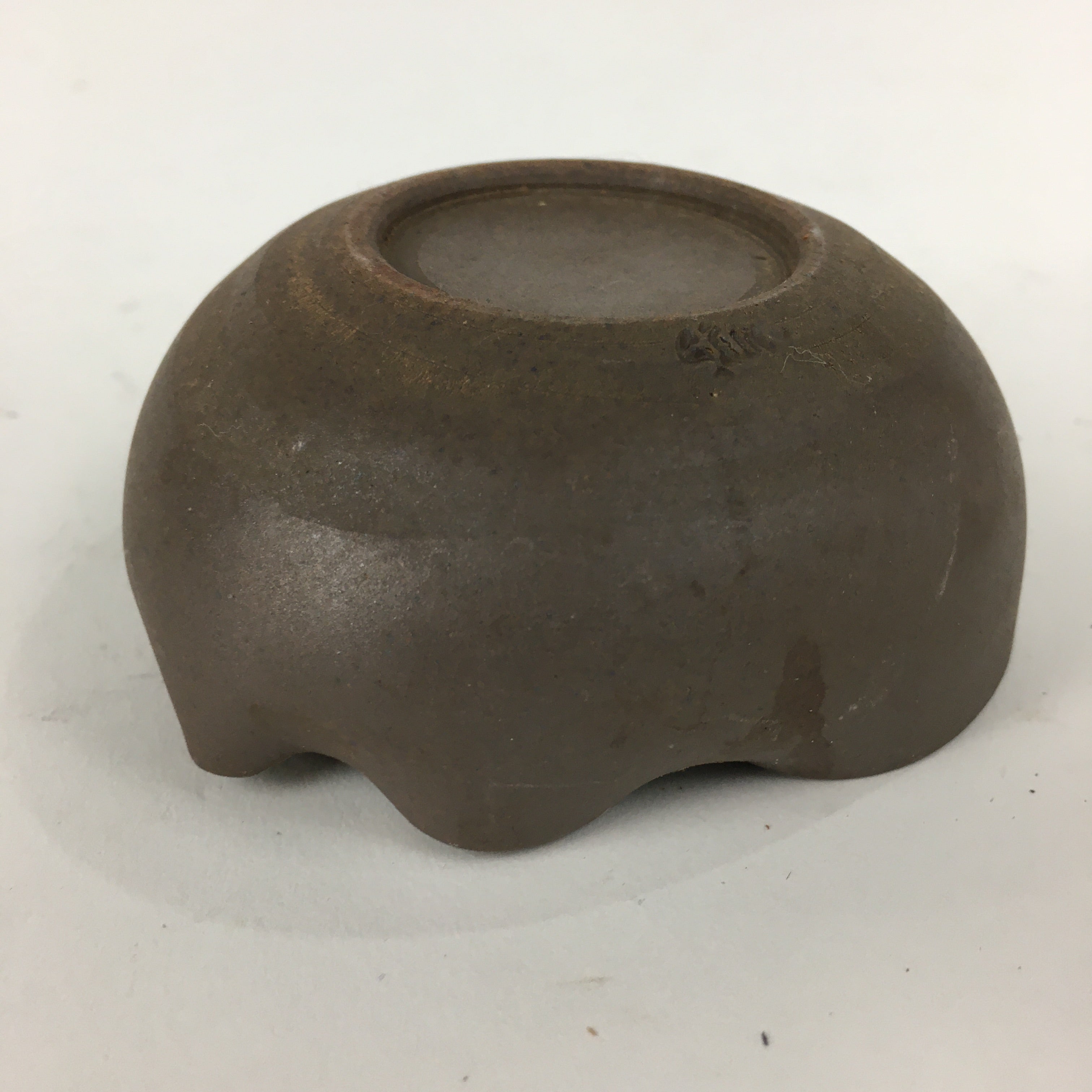 Japanese Ceramic Small Bowl Vtg Pottery Yakimono Brown Blue Kobachi PP798