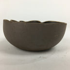 Japanese Ceramic Small Bowl Vtg Pottery Yakimono Brown Blue Kobachi PP798