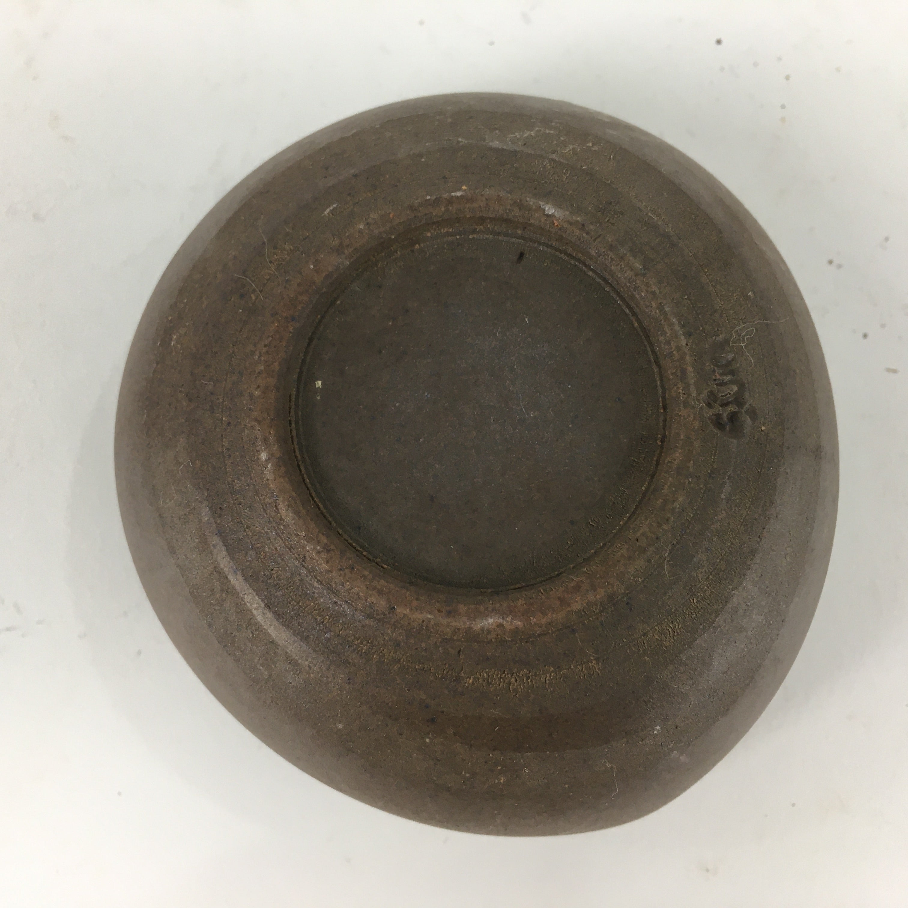 Japanese Ceramic Small Bowl Vtg Pottery Yakimono Brown Blue Kobachi PP798