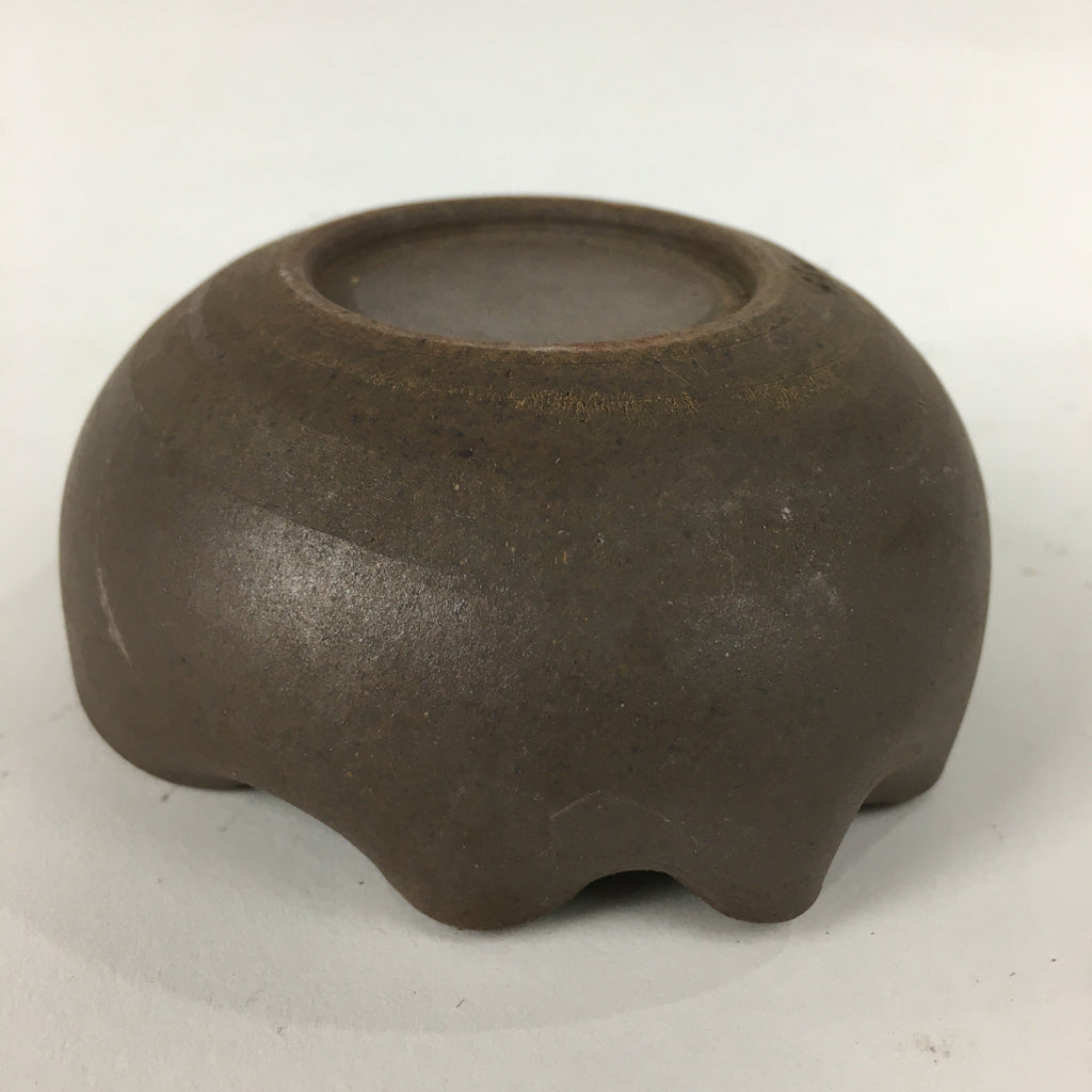 Japanese Ceramic Small Bowl Vtg Pottery Yakimono Brown Blue Kobachi PP798
