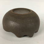 Japanese Ceramic Small Bowl Vtg Pottery Yakimono Brown Blue Kobachi PP798