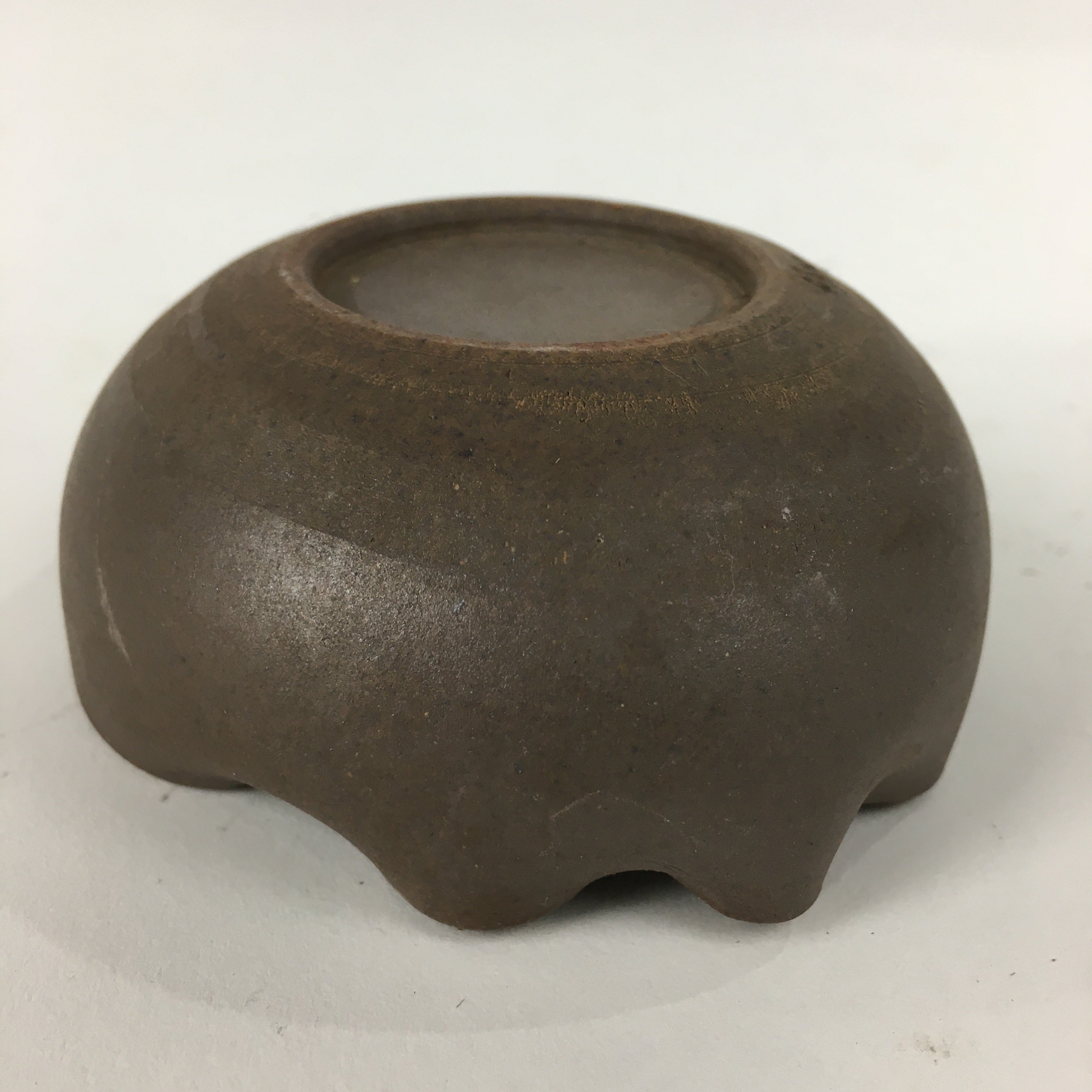 Japanese Ceramic Small Bowl Vtg Pottery Yakimono Brown Blue Kobachi PP798
