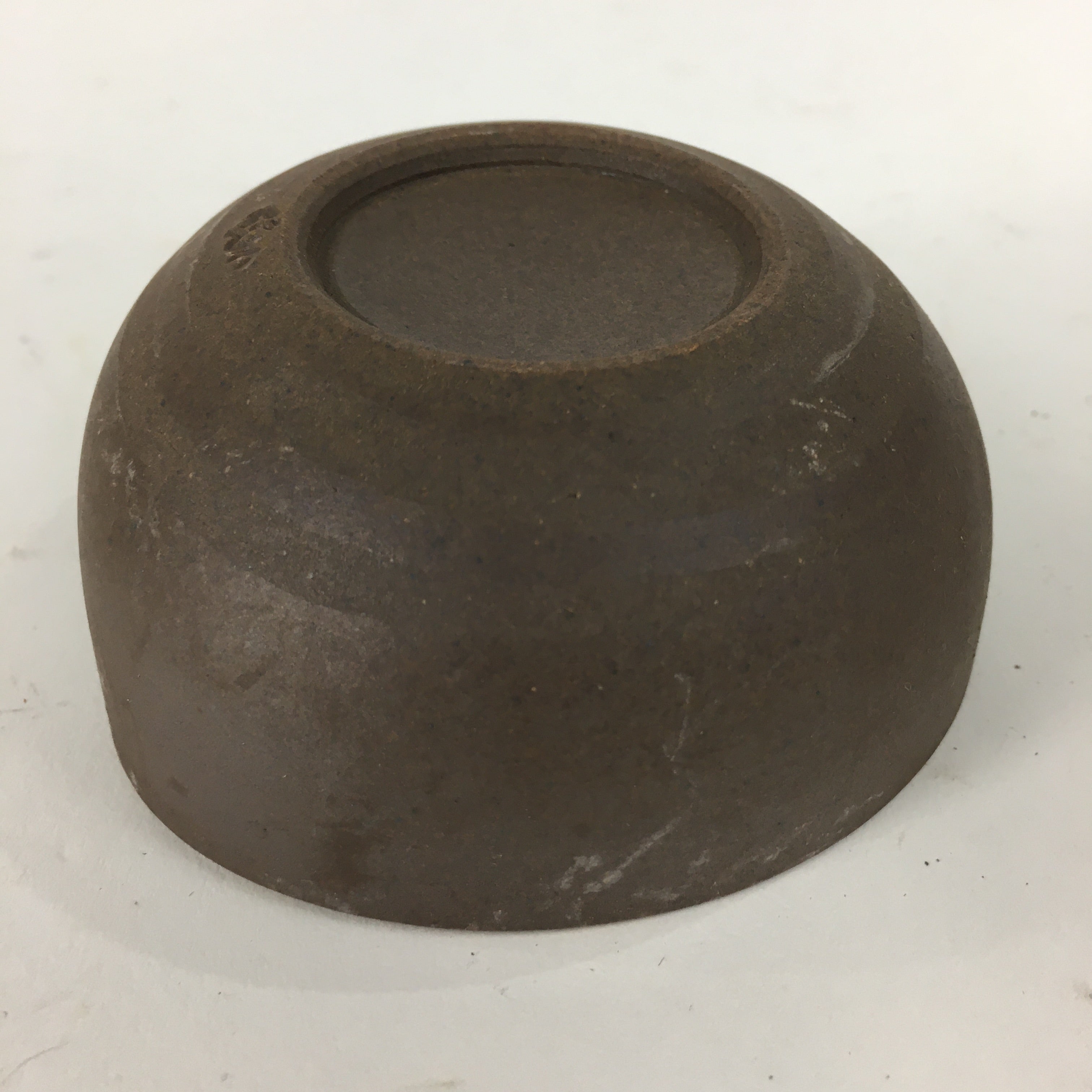 Japanese Ceramic Small Bowl Vtg Pottery Yakimono Brown Blue Kobachi PP799