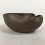 Japanese Ceramic Small Bowl Vtg Pottery Yakimono Brown Blue Kobachi PP799