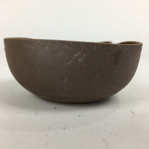 Japanese Ceramic Small Bowl Vtg Pottery Yakimono Brown Blue Kobachi PP799