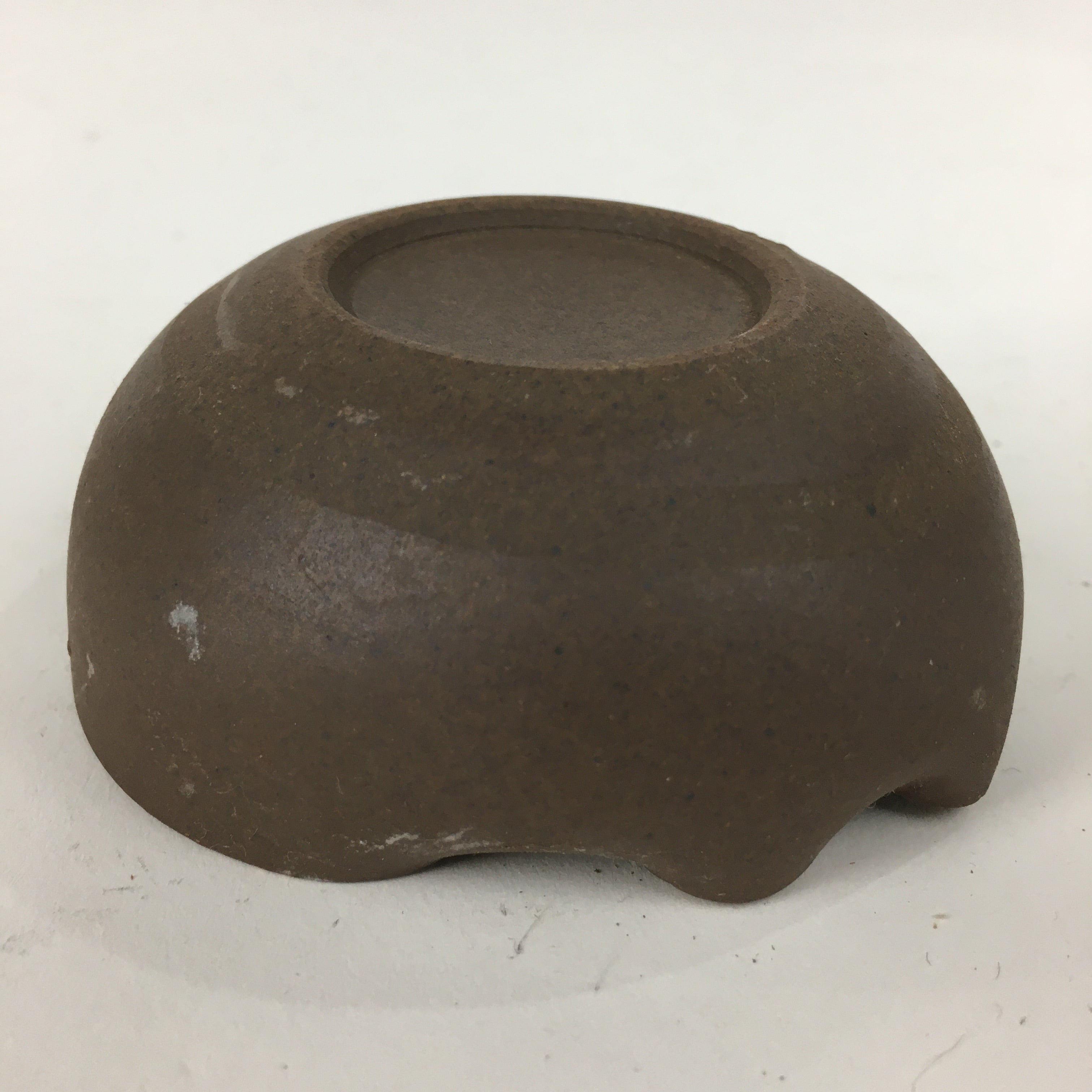 Japanese Ceramic Small Bowl Vtg Pottery Yakimono Brown Blue Kobachi PP799