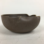 Japanese Ceramic Small Bowl Vtg Pottery Yakimono Brown Blue Kobachi PP800
