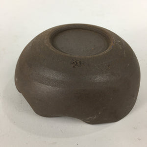 Japanese Ceramic Small Bowl Vtg Pottery Yakimono Brown Blue Kobachi PP800