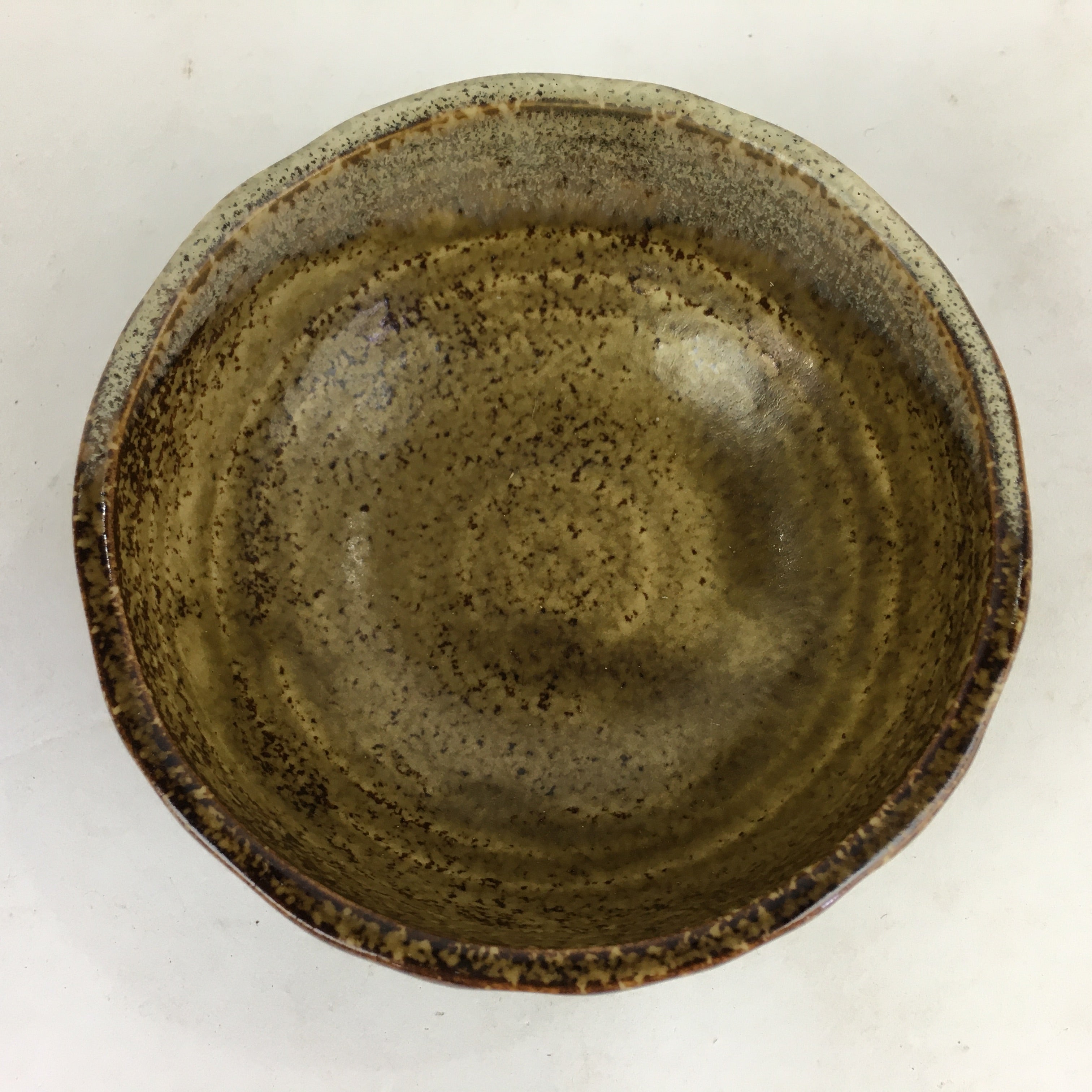 Japanese Ceramic Small Bowl Vtg Pottery Yakimono Kobachi Brown PP908
