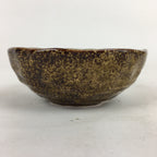 Japanese Ceramic Small Bowl Vtg Pottery Yakimono Kobachi Brown PP908