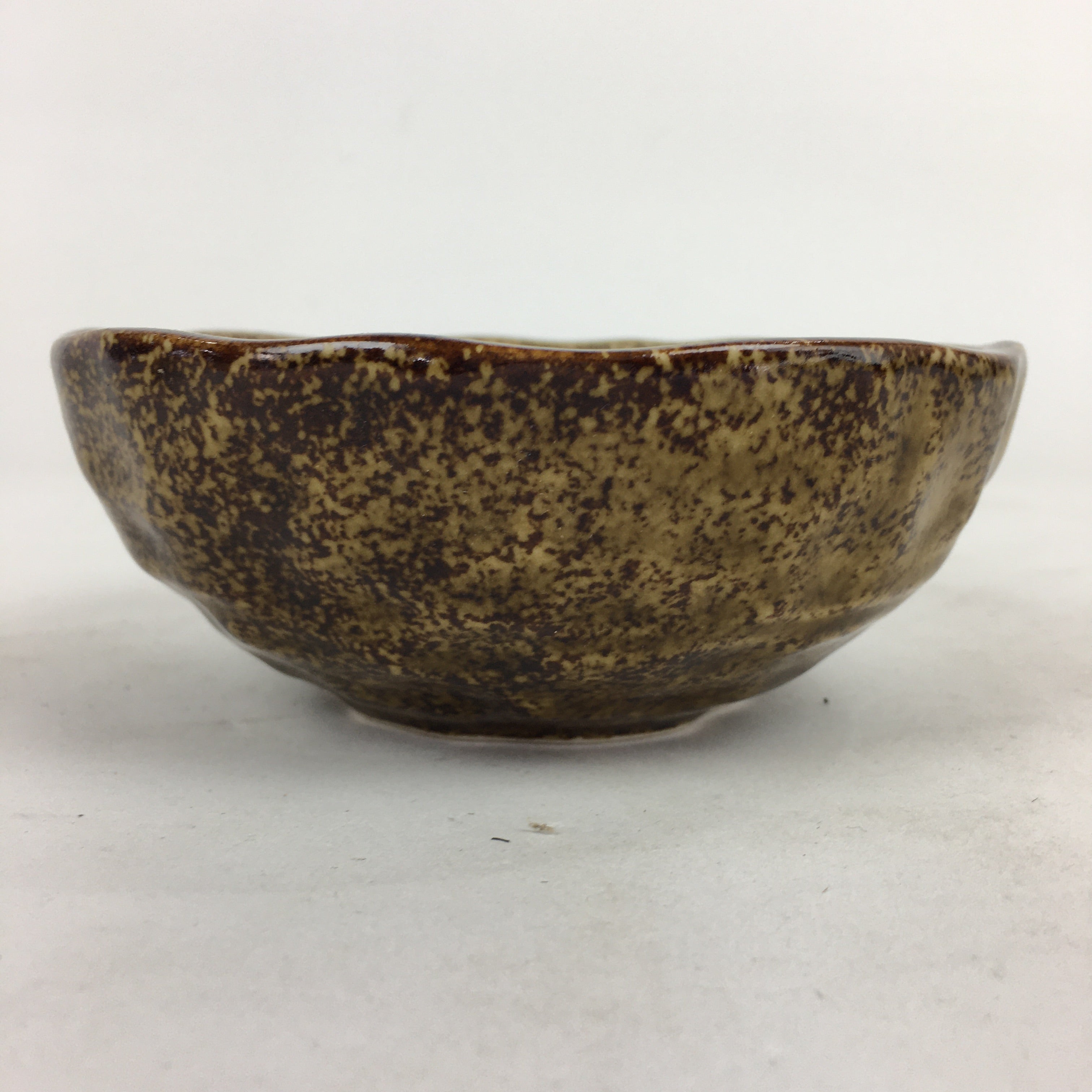 Japanese Ceramic Small Bowl Vtg Pottery Yakimono Kobachi Brown PP908