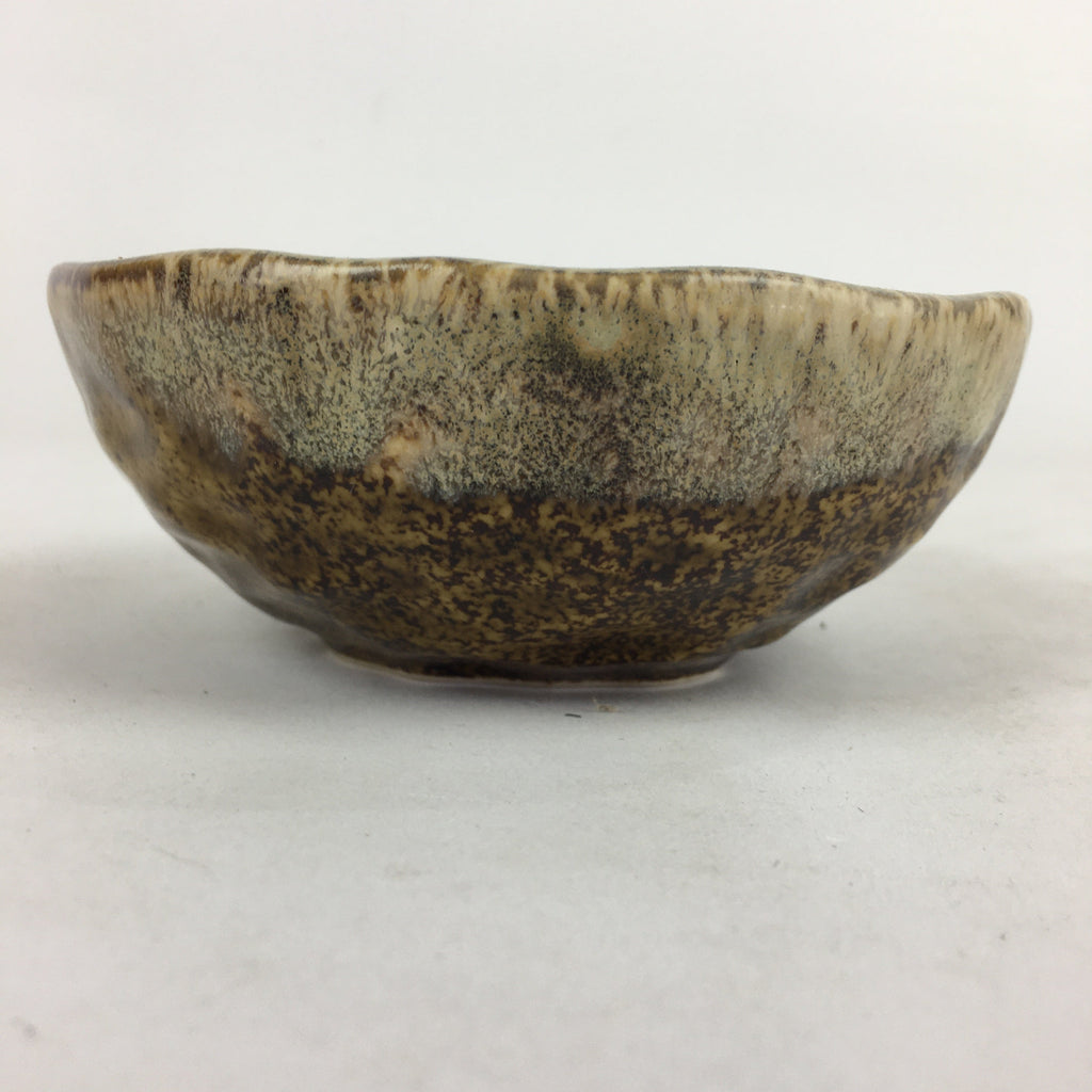 Japanese Ceramic Small Bowl Vtg Pottery Yakimono Kobachi Brown PP908