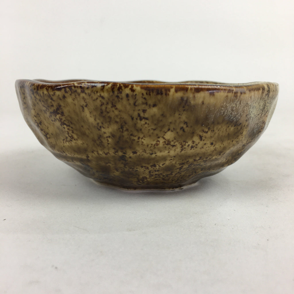 Japanese Ceramic Small Bowl Vtg Pottery Yakimono Kobachi Brown PP908