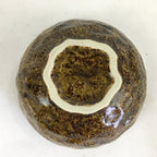 Japanese Ceramic Small Bowl Vtg Pottery Yakimono Kobachi Brown PP908