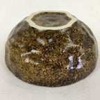 Japanese Ceramic Small Bowl Vtg Pottery Yakimono Kobachi Brown PP908