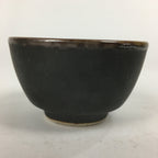 Japanese Ceramic Small Cup Vtg Pottery Yunomi Guinomi Sencha Sake Black TC273