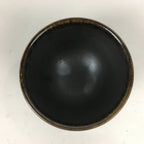 Japanese Ceramic Small Cup Vtg Pottery Yunomi Guinomi Sencha Sake Black TC273