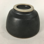Japanese Ceramic Small Cup Vtg Pottery Yunomi Guinomi Sencha Sake Black TC273