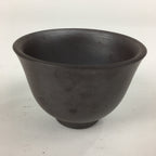 Japanese Ceramic Small Cup Vtg Pottery Yunomi Guinomi Sencha Sake Brown TC274