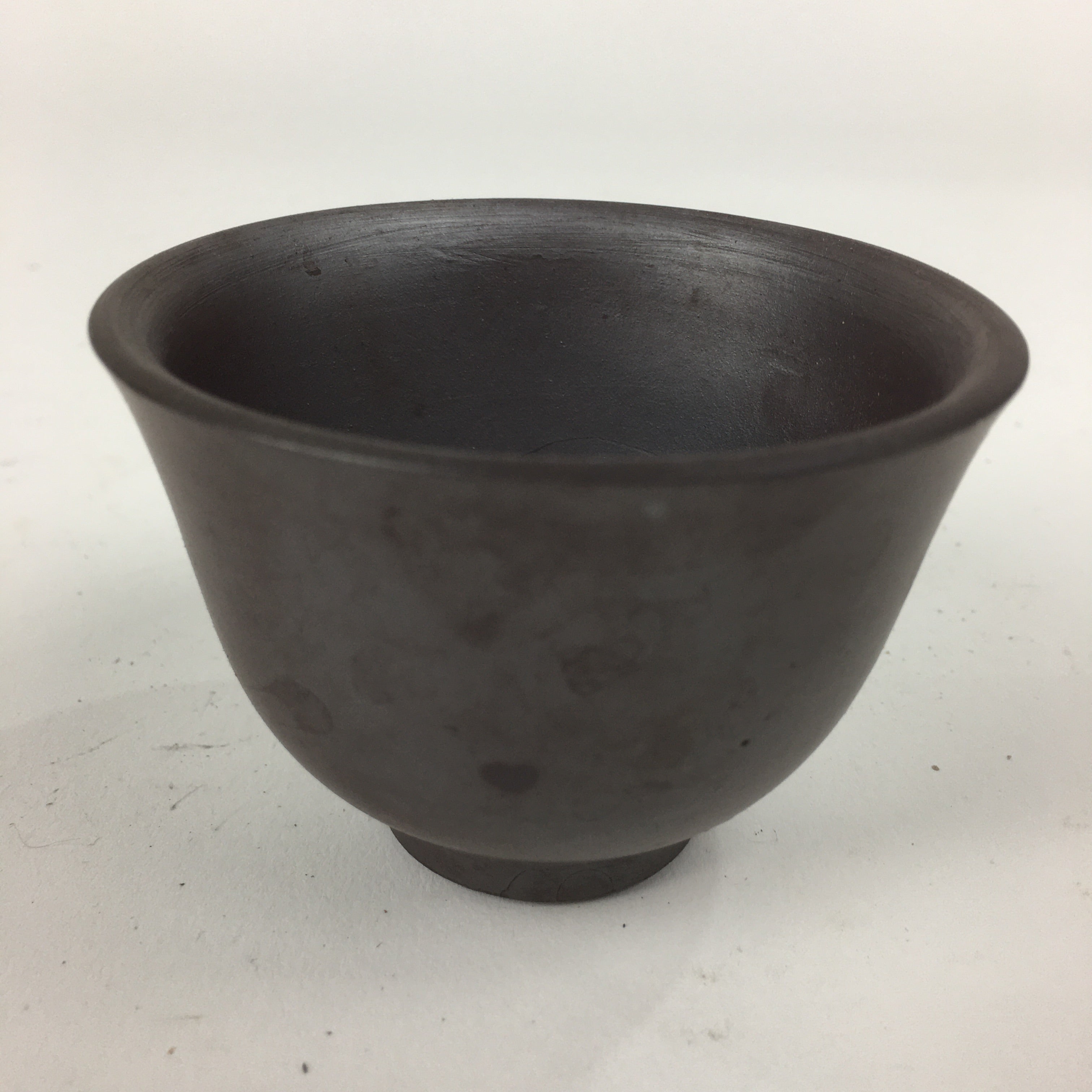 Japanese Ceramic Small Cup Vtg Pottery Yunomi Guinomi Sencha Sake Brown TC274