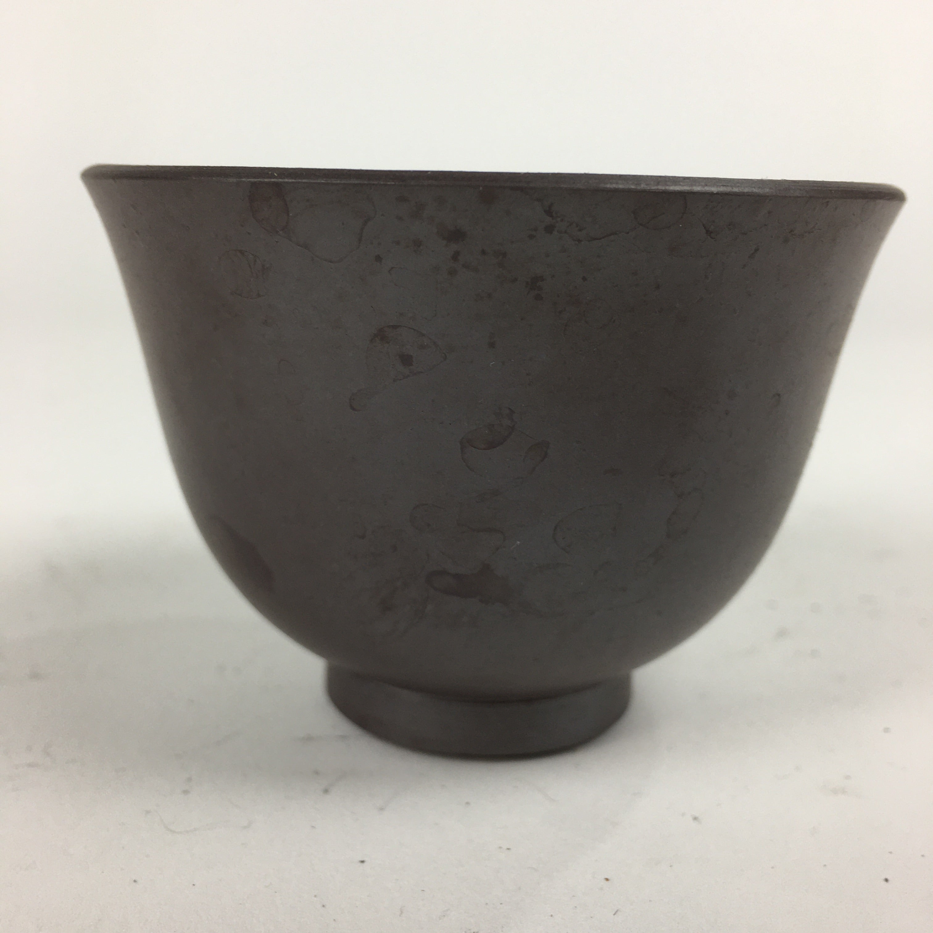 Japanese Ceramic Small Cup Vtg Pottery Yunomi Guinomi Sencha Sake Brown TC274
