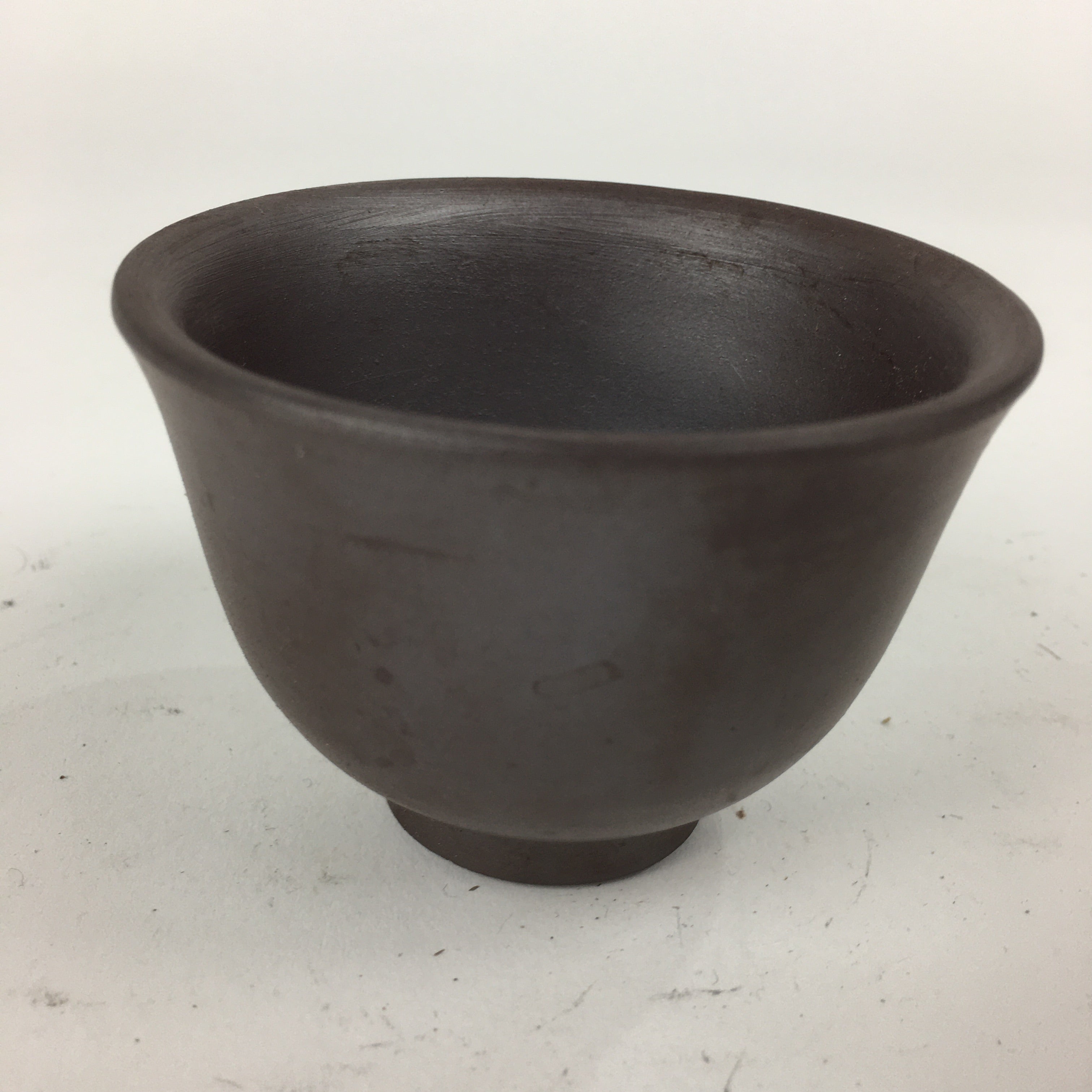Japanese Ceramic Small Cup Vtg Pottery Yunomi Guinomi Sencha Sake Brown TC275