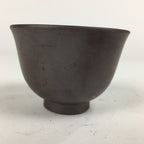 Japanese Ceramic Small Cup Vtg Pottery Yunomi Guinomi Sencha Sake Brown TC275