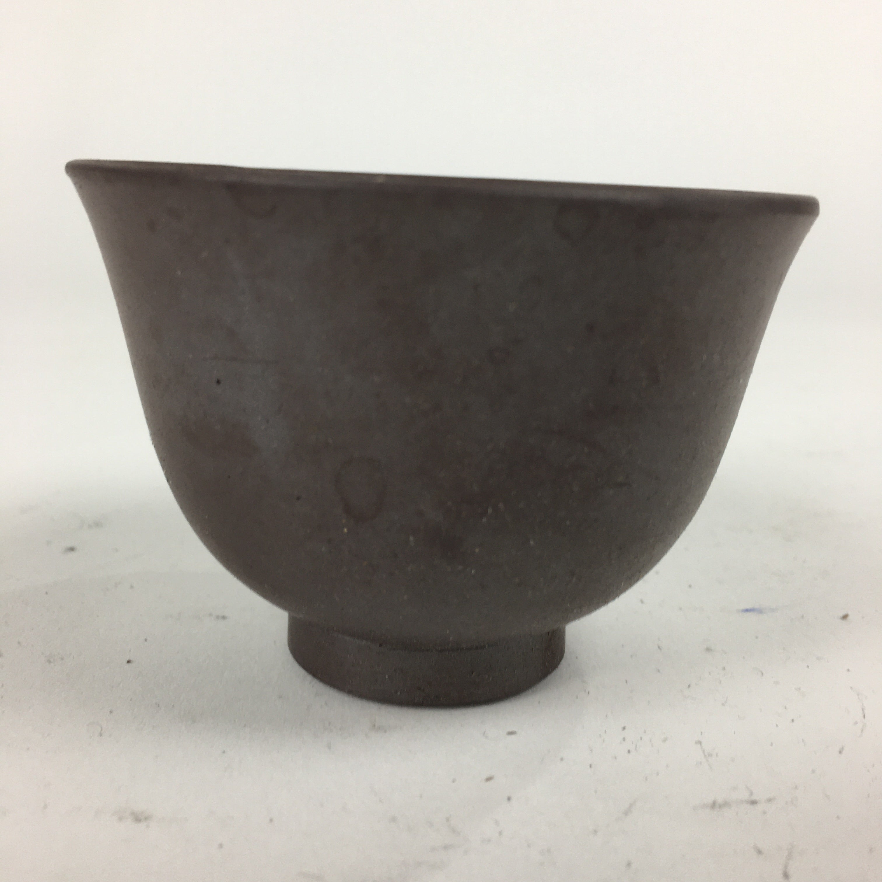 Japanese Ceramic Small Cup Vtg Pottery Yunomi Guinomi Sencha Sake Brown TC275