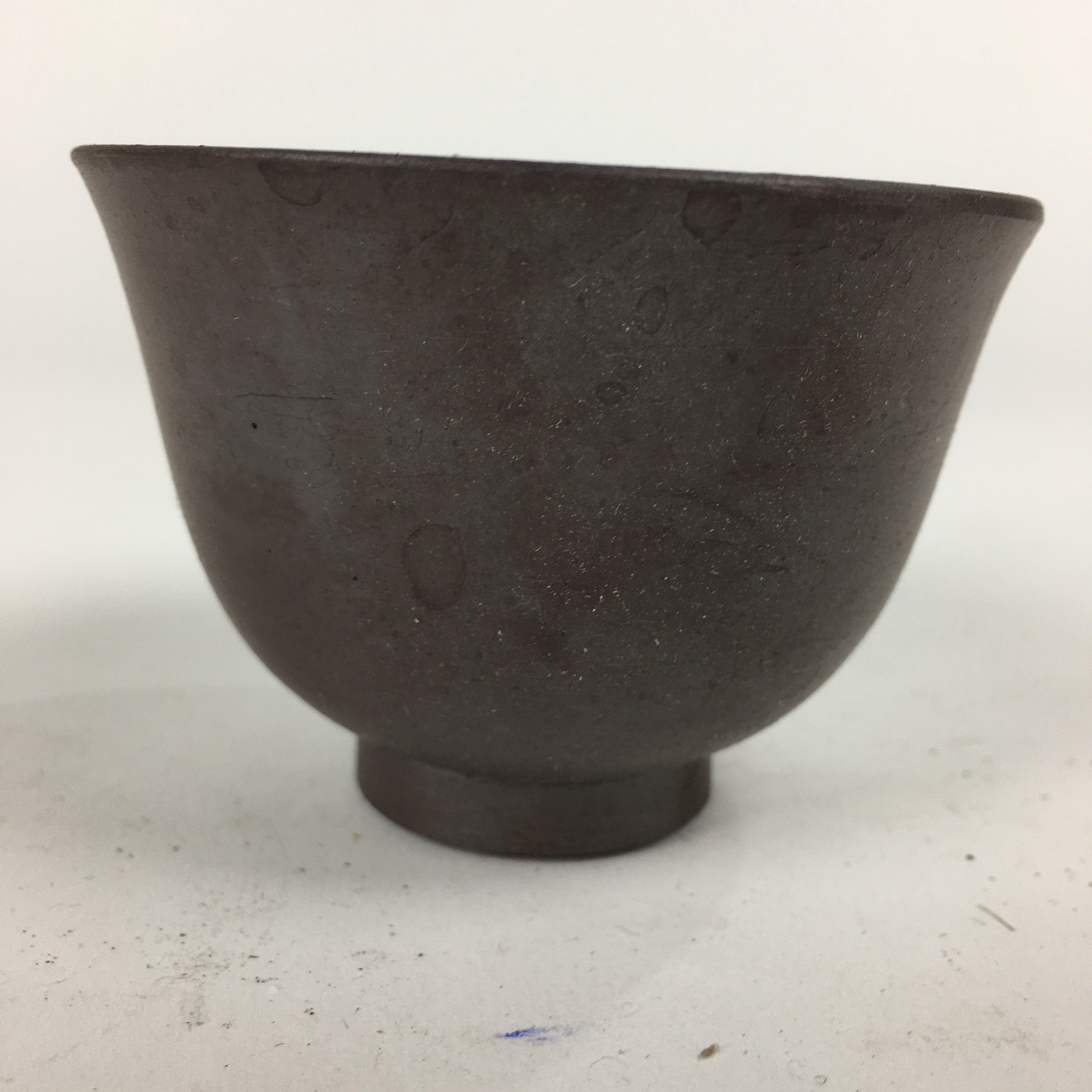 Japanese Ceramic Small Cup Vtg Pottery Yunomi Guinomi Sencha Sake Brown TC275