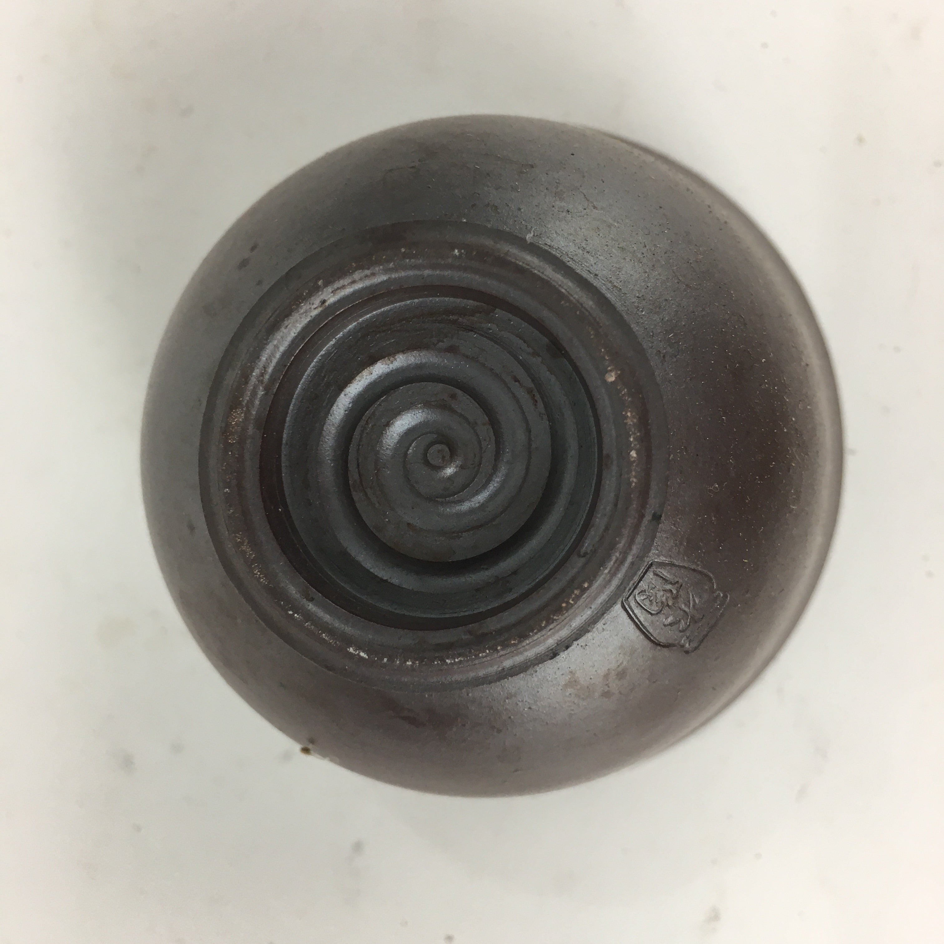 Japanese Ceramic Small Cup Vtg Pottery Yunomi Guinomi Sencha Sake Brown TC275