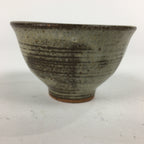 Japanese Ceramic Small Cup Vtg Pottery Yunomi Guinomi Sencha Sake Brown TC276