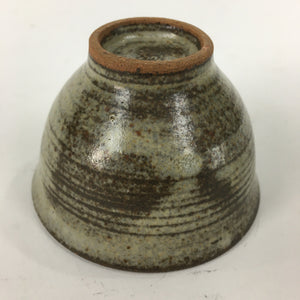 Japanese Ceramic Small Cup Vtg Pottery Yunomi Guinomi Sencha Sake Brown TC276