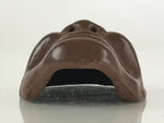 Japanese Ceramic Small Face Mask Vtg Pottery Yakimono Demon Face KF581