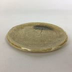 Japanese Ceramic Small Plate Kiseto ware Kozara Vtg Round Pottery Yellow PP581