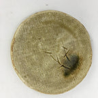 Japanese Ceramic Small Plate Kiseto ware Kozara Vtg Round Pottery Yellow PP583