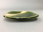 Japanese Ceramic Small Plate Kozara Oribe ware Vtg Square Pottery PP40