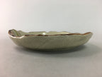 Japanese Ceramic Small Plate Kozara Vtg Round Pottery Orange Green Brown PT874