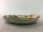 Japanese Ceramic Small Plate Kozara Vtg Round Pottery Orange Green Brown PT874