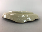 Japanese Ceramic Small Plate Kozara Vtg Round Pottery Orange Green Brown PT877