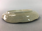 Japanese Ceramic Small Plate Kozara Vtg Round Pottery Orange Green Brown PT878