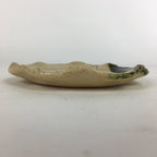 Japanese Ceramic Small Plate Oribe ware Kozara Vtg Round Pottery Bamboo PP622