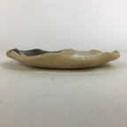Japanese Ceramic Small Plate Oribe ware Kozara Vtg Round Pottery Bamboo PP625