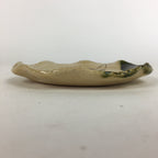 Japanese Ceramic Small Plate Oribe ware Kozara Vtg Round Pottery Bamboo PP626
