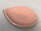 Japanese Ceramic Small Plate Vtg Petal Cherry Blossom Crackle Pink Glaze PP411
