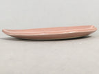 Japanese Ceramic Small Plate Vtg Petal Cherry Blossom Crackle Pink Glaze PP411