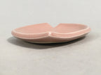 Japanese Ceramic Small Plate Vtg Petal Cherry Blossom Crackle Pink Glaze PP411